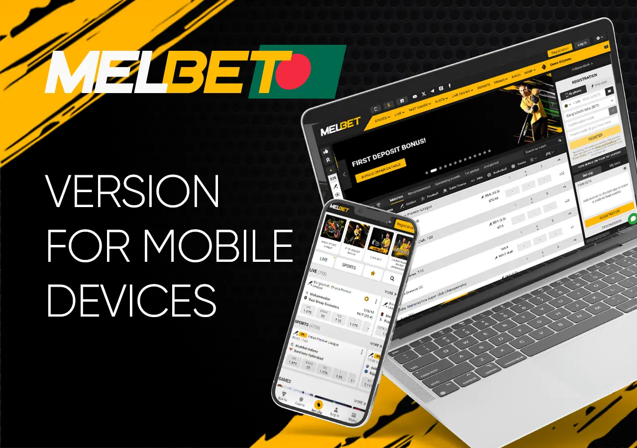 The mobile version of the website allows convenient access to all games and sports betting from any device